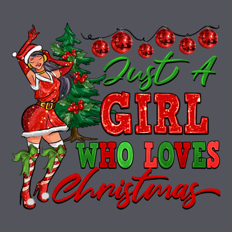 Just A Girl Who Loves Christmas Vintage Hoodie by FaDigitalArtStudio | Teevron