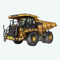 Mining Truck Premium Hoodie | Teevron