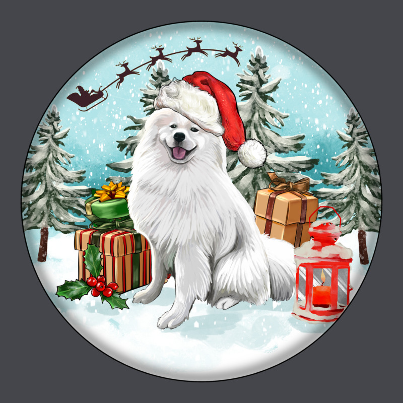 Christmas Samoyed Dog Long Sleeve Tee by FaDigitalArtStudio | Teevron