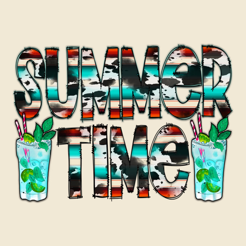 Summer Time Cowhide Serape Ladies Tee by CowCowDesign | Teevron