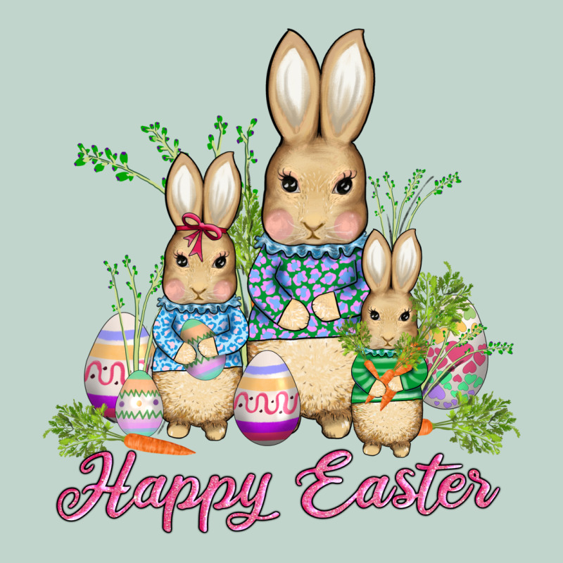 Easter Bunny Family Wıth Carrots And Eggs Zipper Hoodie by AdoDesignShop | Teevron