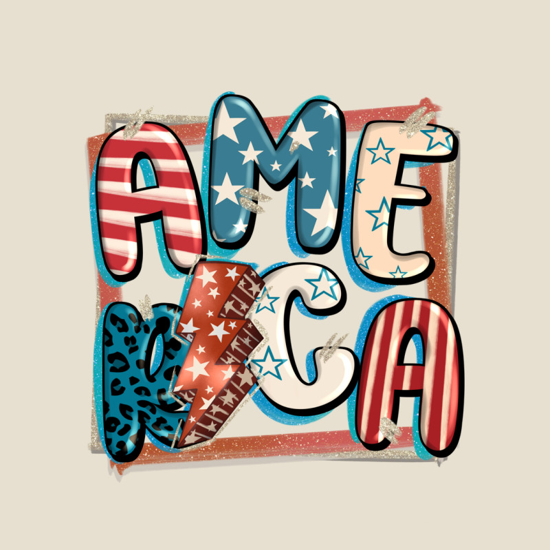 America With Lightning Bolt 4th Of July Urban Heavy Tee by FaDigitalArtStudio | Teevron