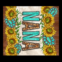 Nana Sunflowers And Turquoise Gemstones Heavy Core Tee | Teevron
