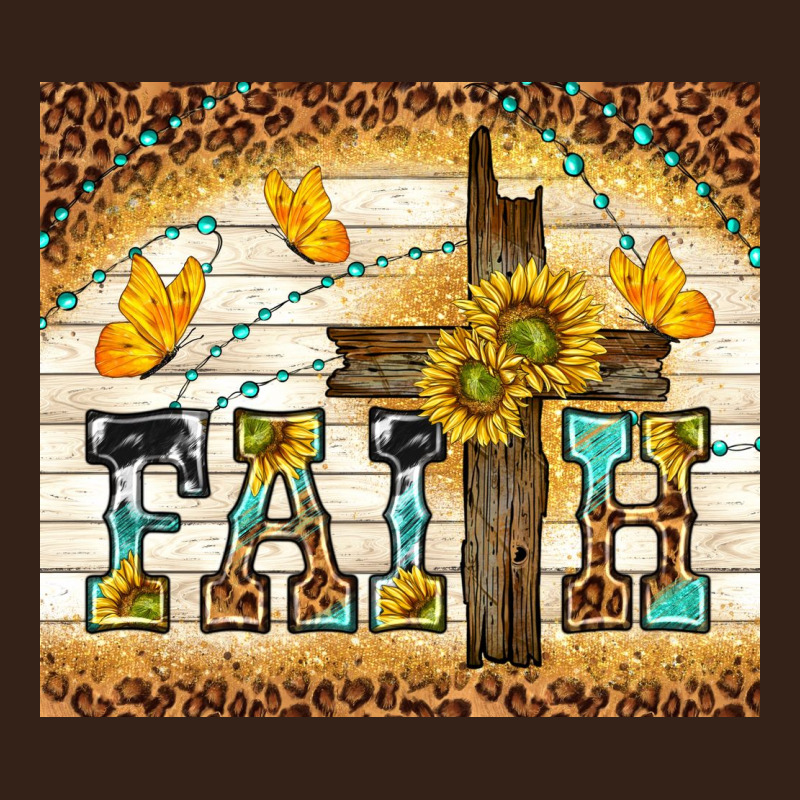 Faith With Cross Heavy Core Tee by TumblerDesignByShophia | Teevron