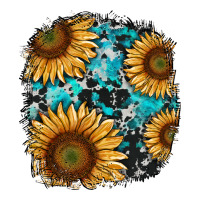 Sunflower Cowhide And Turquoise Patches Premium Tee | Teevron
