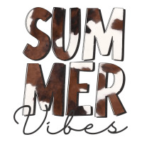Summer Vibes Brown White Cowhide | Teevron