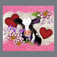 Lotus Heart Cow Valentine Heavyweight Sweatshirt | Teevron