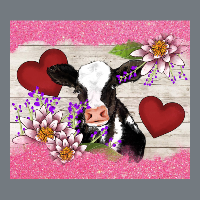 Lotus Heart Cow Valentine Heavyweight Sweatshirt by AdoDesignShop | Teevron