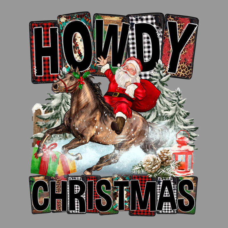 Howdy Christmas Rodeo Santa Vintage Hoodie by FaDigitalArtStudio | Teevron