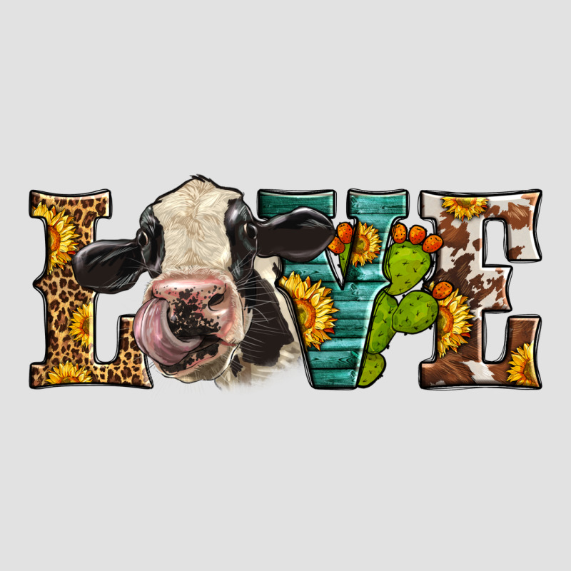 Western Love Holstein Cow Premium Hoodie by LillyAllenDesigns | Teevron