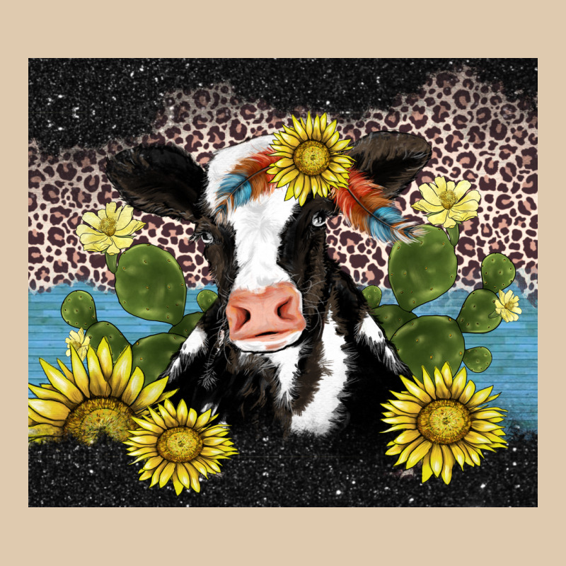 Cow Cactus And Sunflower Heavyweight Sweatshirt by AdoDesignShop | Teevron