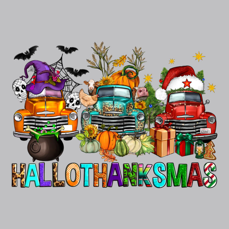 Hallothanksmas Trucks Long Sleeve Tee by FaDigitalArtStudio | Teevron
