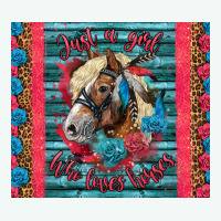 Just A Girl Who Loves Horses Premium Hoodie | Teevron
