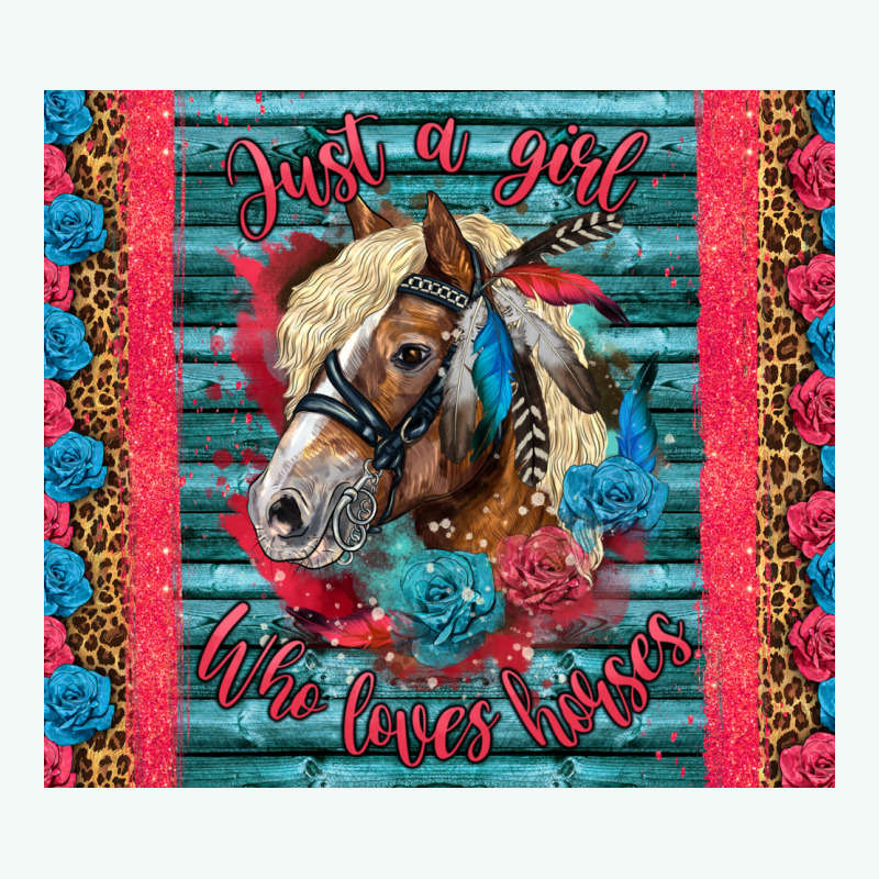 Just A Girl Who Loves Horses Premium Hoodie by LillyAllenDesigns | Teevron