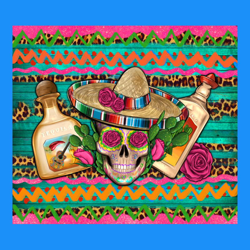 Mexican Tequila Skull Roses Cactus Sombrero Classic Tee by Artiststas | Teevron