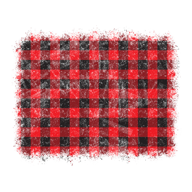 Distressed Buffalo Plaid Background Ladies Tee by CowCowDesign | Teevron