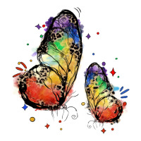 rainbow butterfly pride | Teevron
