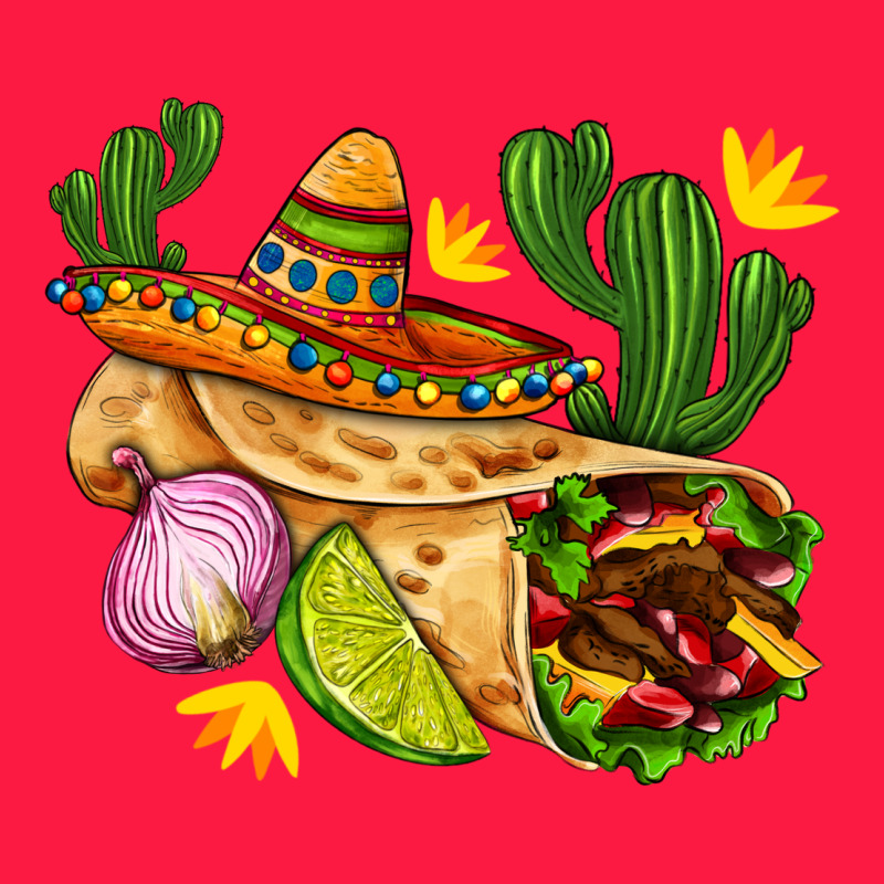 Burrito  With Sombrero And Union With Cactus Zipper Hoodie by AdoDesignShop | Teevron