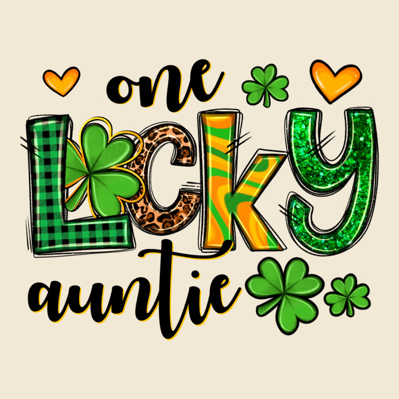 One Lucky Auntie St. Patrick's Ladies Tee by OliviaCreatesArt | Teevron