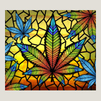 Stained Glass Weed Heavy Core Tee | Teevron
