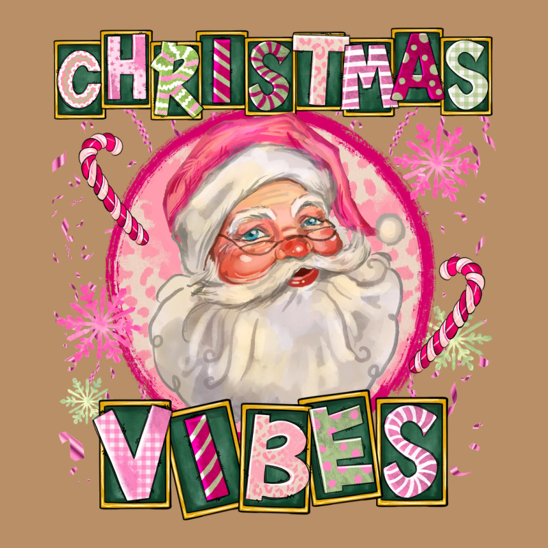 Pink Christmas Vibes Santa Vintage Hoodie by FaDigitalArtStudio | Teevron