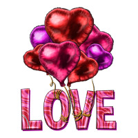 Love Heart Balloons Valentine's Day Premium Tee | Teevron