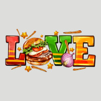 Love With Hamburger Zipper Hoodie | Teevron