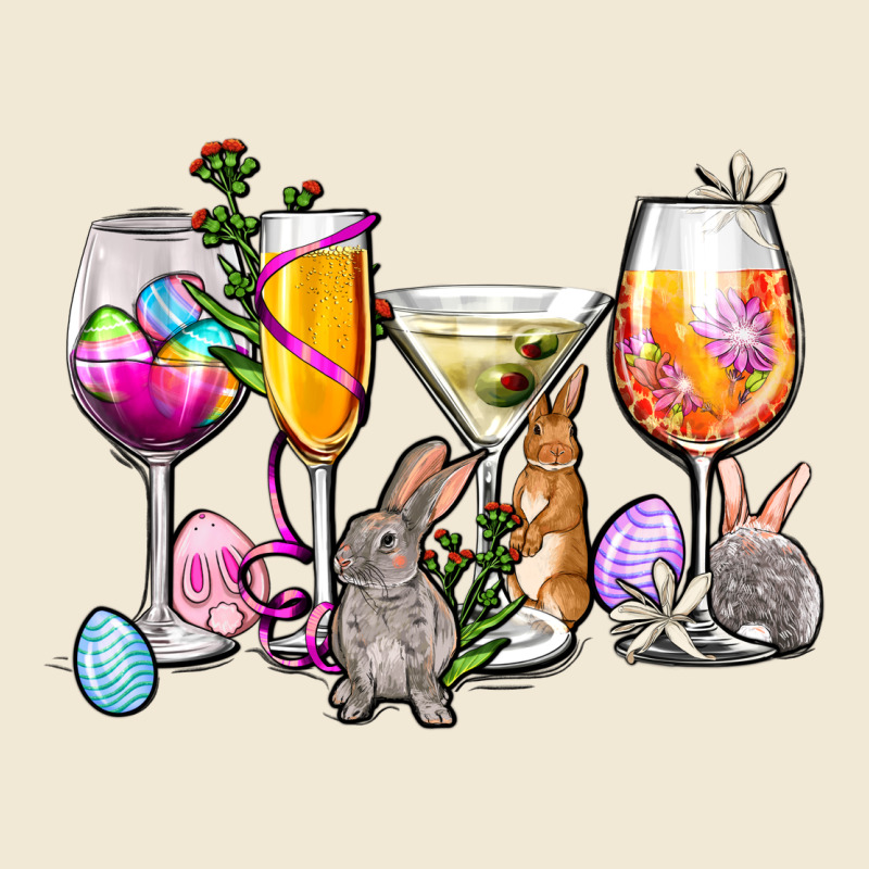 Easter Wine Glasses Ladies Tee by OliviaCreatesArt | Teevron