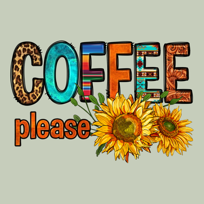 Coffee Please Western Doodle Letters Long Sleeve Tee by FaDigitalArtStudio | Teevron