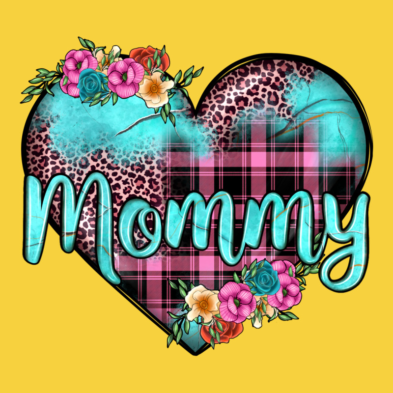 Mommy Leopard Turquoise Heart Premium Sweatshirt by JahusDesignShop | Teevron