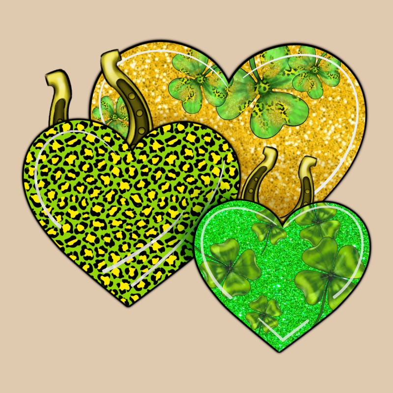 St Patricks Day Hearts Heavyweight Sweatshirt by AdoDesignShop | Teevron