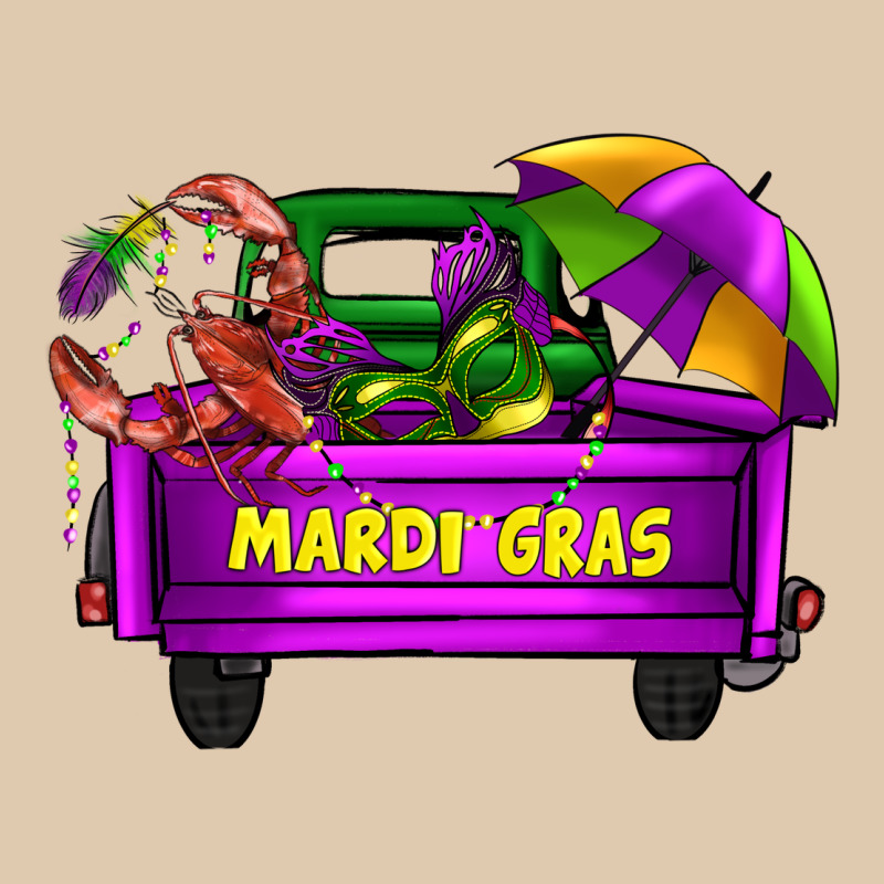 Mardi Grass Umbrella With Truck Heavyweight Sweatshirt by AdoDesignShop | Teevron