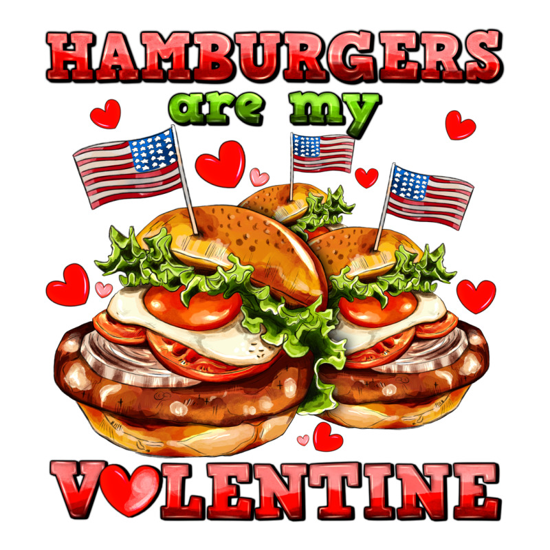 Hamburger Are My Valentine Zipper Hoodie by AdoDesignShop | Teevron