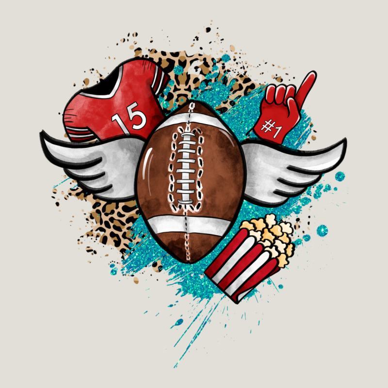Football Ball Leopard Glitter Heavy Core Tee by HowdyJamesFarm | Teevron
