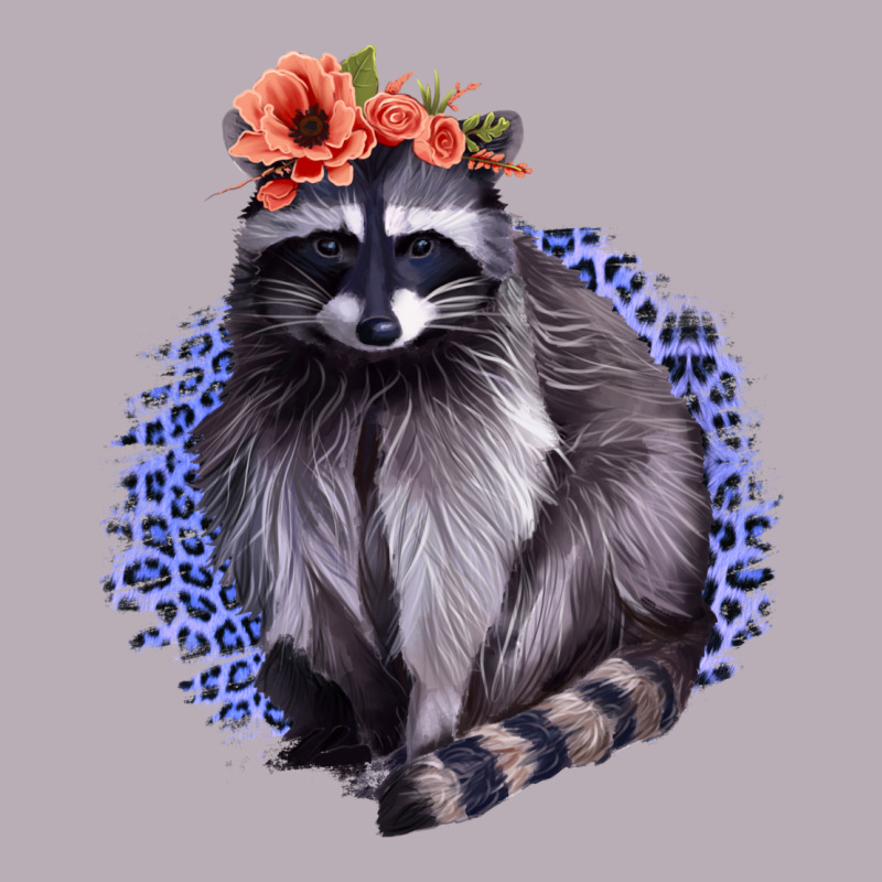 Classy But A Little Thrashy Racoon With Flowers Vintage Tee by Jasminsmagicworld | Teevron