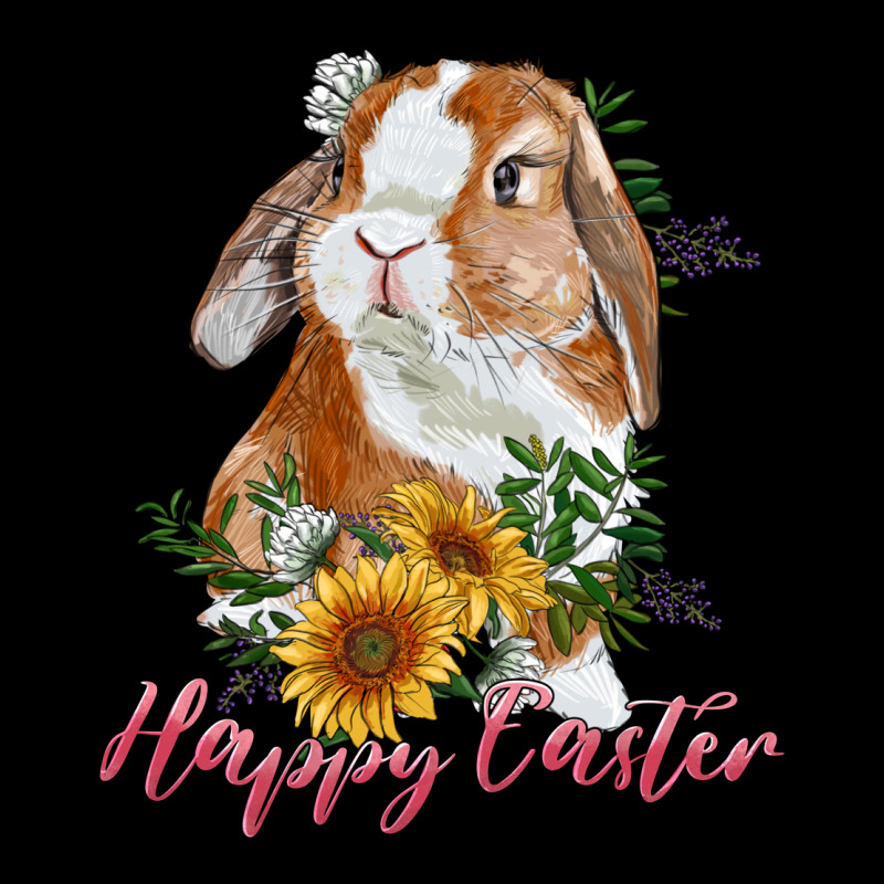 Happy Easter With Bunny And Sunflowers Urban Hoodie by RanaPortraitStore | Teevron