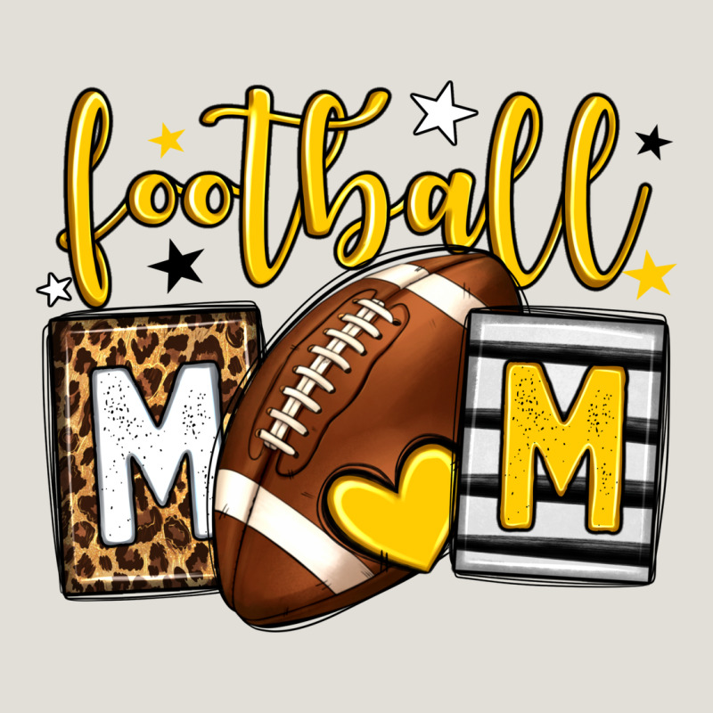 Football Mom Yellow Team Color Heavy Core Tee by HowdyJamesFarm | Teevron
