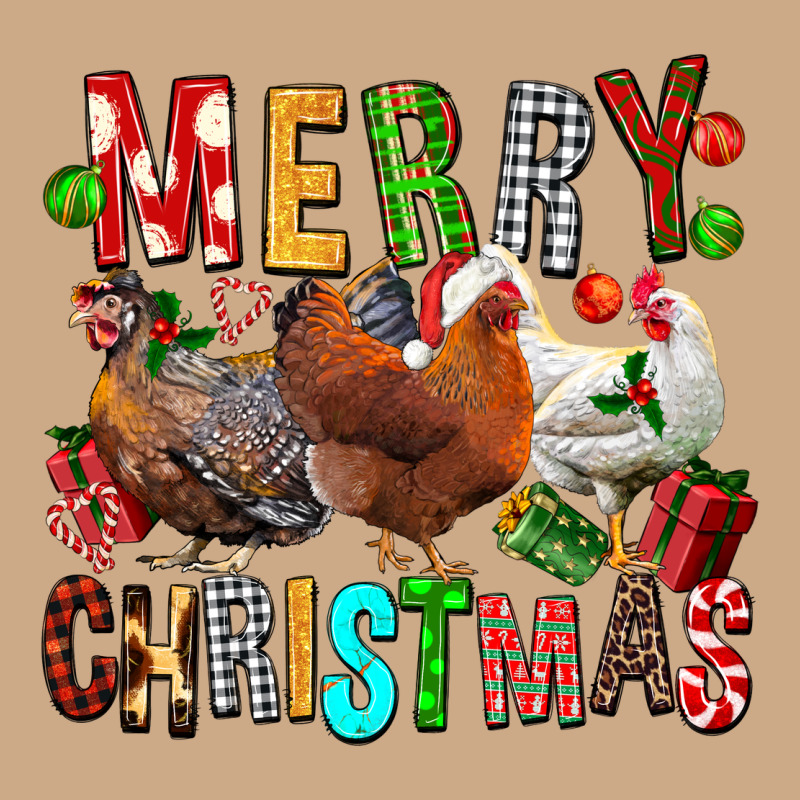 Merry Christmas Chickens Vintage Hoodie by FaDigitalArtStudio | Teevron