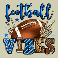 Football Vibes Blue And Grey Team Color Heavy Core Tee | Teevron