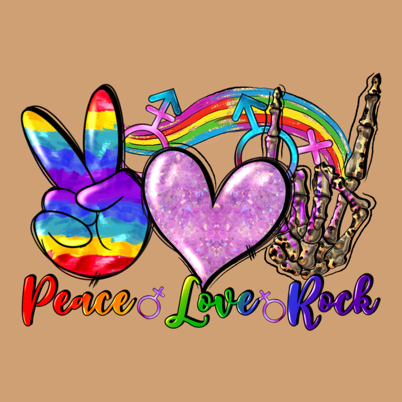 Peace Love Rock Vintage Tee by FaDigitalArtStudio | Teevron