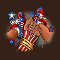 America Afro Girl Sneakers Heavy Core Tee | Teevron