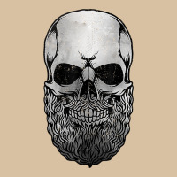 Creepy Bald And Bearded Skull For Halloween & Skeletons Fans T Shirt Heavyweight Hoodie | Teevron