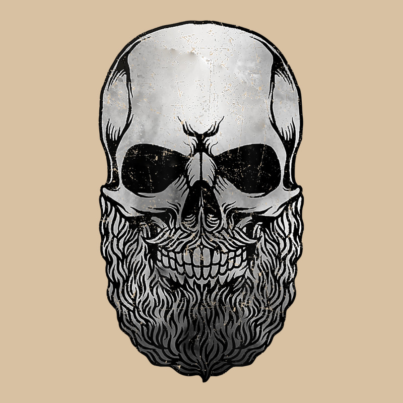 Creepy Bald And Bearded Skull For Halloween & Skeletons Fans T Shirt Heavyweight Hoodie by baoMotion | Teevron