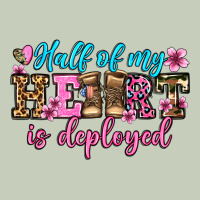 Half Of My Haert Is Deployed Olivia Ladies Tee | Teevron