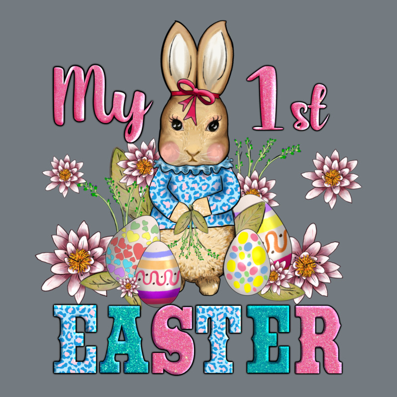 My First Easter With Baby Bunny And Eggs Heavyweight Sweatshirt by AdoDesignShop | Teevron