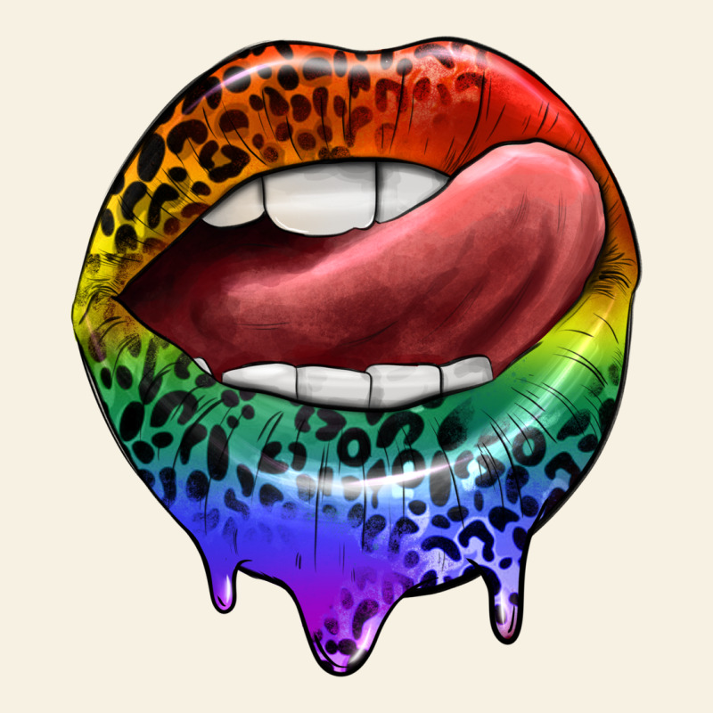 Rainbow Lips Pride Vintage Tee by FaDigitalArtStudio | Teevron