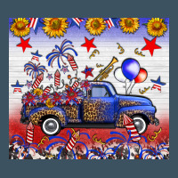Fourth Of July Truck American Flag Urban Heavy Tee | Teevron