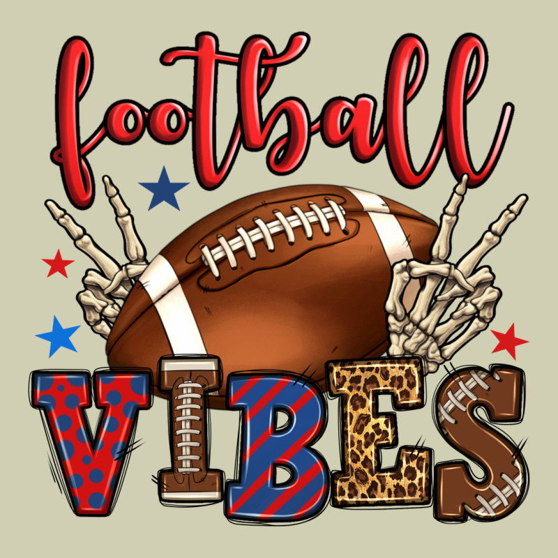 Football Vibes Red And Blue Heavy Core Tee by HowdyJamesFarm | Teevron