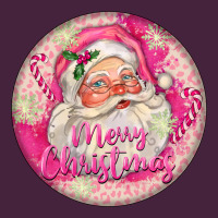 Pink Merry Christmas Santa Long Sleeve Tee | Teevron
