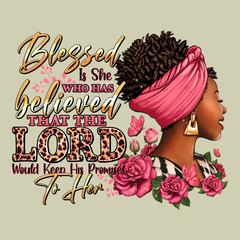 Blessed Is She Who Has Believed Afro Woman Heavy Core Tee by RanaPortraitStore | Teevron